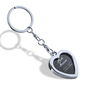 Promotional Souvenir Metal Keychain wedding gifts Custom logo classic Photo Frame Shape Metal  Keychain