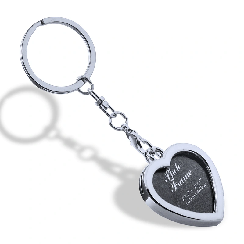 Promotional Souvenir Metal Keychain wedding gifts Custom logo classic Photo Frame Shape Metal  Keychain