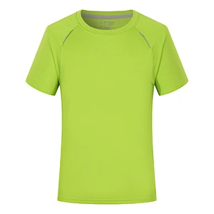Promotional custom logo 100% polyester cooling fitness gym Top-wear sport dry fit Men's T-Shirt
