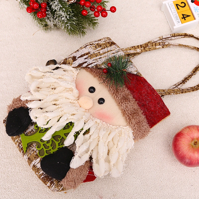 High quality creative Christmas handbag Christmas decoration small gift bag candy bag