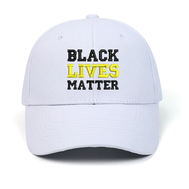 100% cotton Black Lives matter 6 panel 3D embroidery logo & metal buckle sport cap snapback hat dad hat