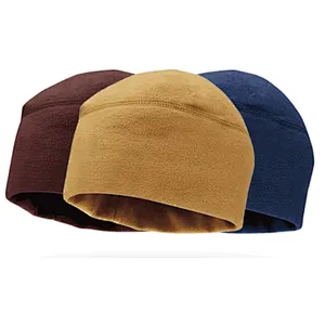 Promotional gift winter fleece hat outdoor climbing riding fleece hats windproof warm unisex head wear tactical beanie hat
