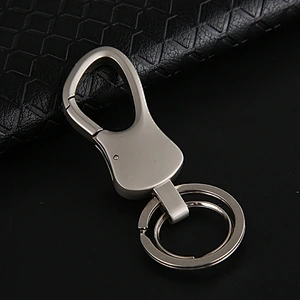 Custom High-grade Gift Men's Boutique Business Double Loop Chains Waist Hanged Car Key Chain