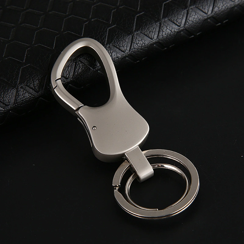 Custom High-grade Gift Men's Boutique Business Double Loop Chains Waist Hanged Car Key Chain