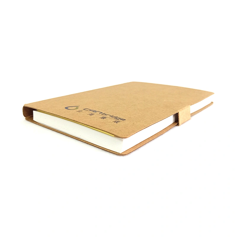 2020 hot sale High quality kraft paper custom notebook with colors sticky paper promotion gift notebook