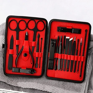 Hot selling Custom logo nail clipper professional nail edge cutter Stainless steel manicure set tools