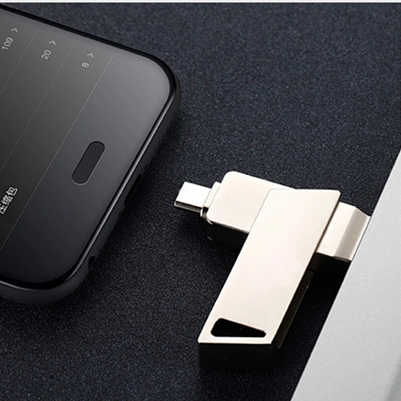Custom  3 in 1 Digital Waterproof 128gb  3.0 usb flash drive Compatible  smart phone promotion gift usb flash drive