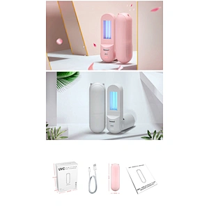 Portable ozone uv sterilizer ozone disinfection Wireless Charger uvc Handheld sterilizer