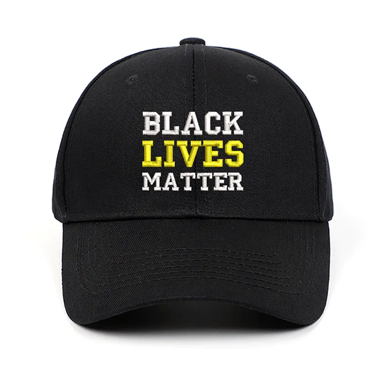 100% cotton Black Lives matter 6 panel 3D embroidery logo & metal buckle sport cap snapback hat dad hat