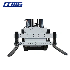 Forklift with rotator attachment