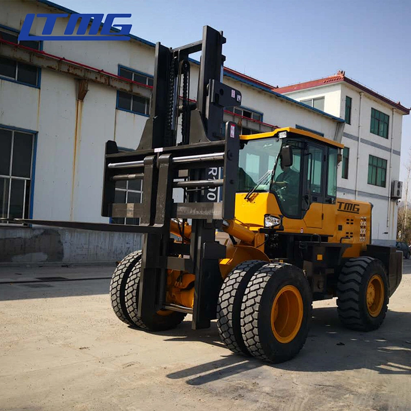 10 ton articulated rough terrain forklift