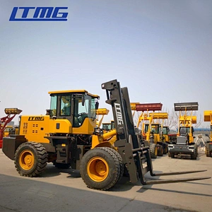 10 ton articulated rough terrain forklift