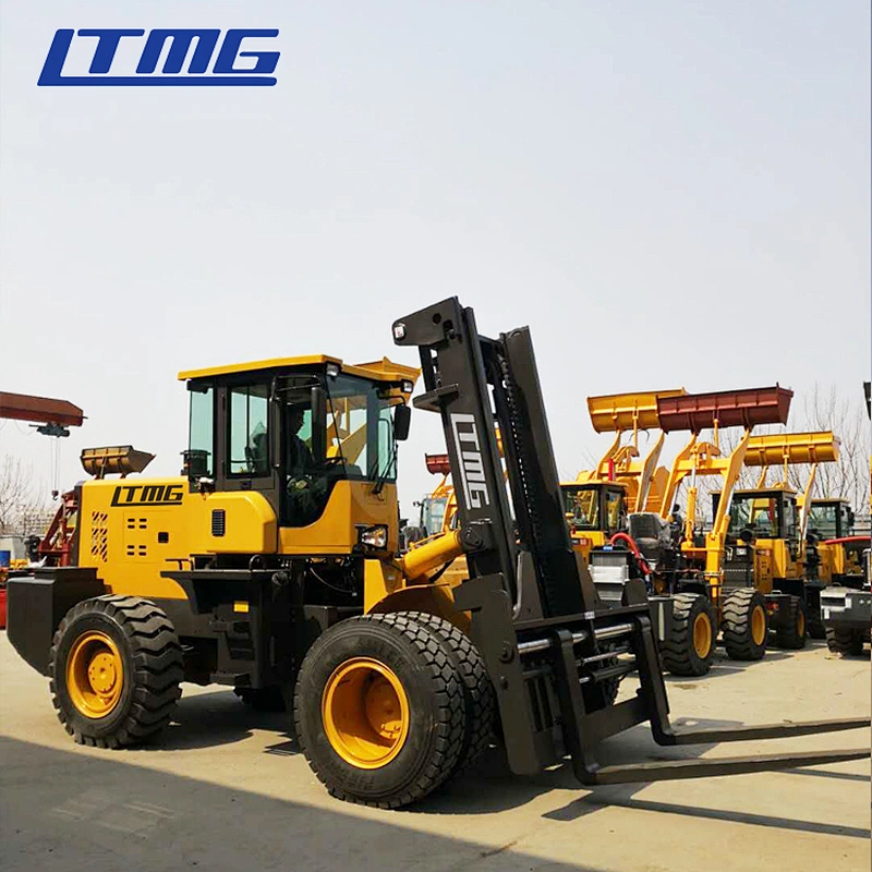10 ton articulated rough terrain forklift
