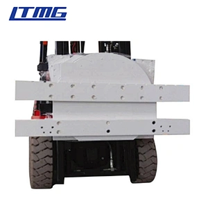 Forklift with rotator attachment