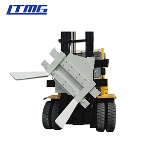 Forklift with rotator attachment