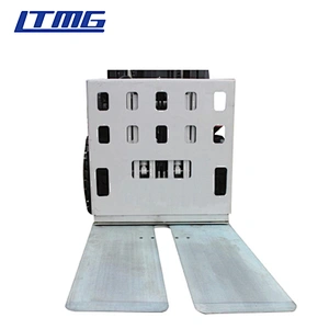 Forklift with push and pull attachment