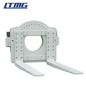 Forklift with rotator attachment