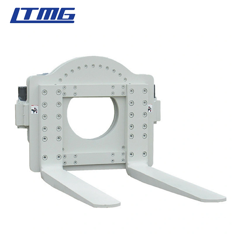Forklift with rotator attachment