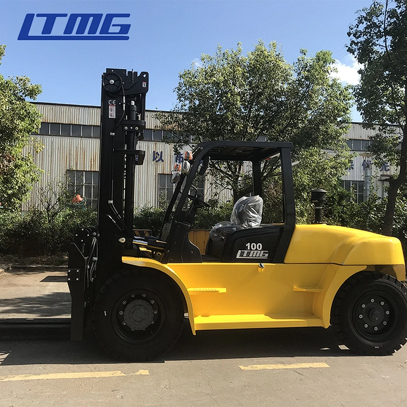 LTMG New large forklifts 10000kg forklift truck 10 ton 12 tonb diesel forklift with cab