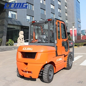 LTMG forklift machine 3ton 5 ton 6ton counterbalance truck with enclosed cabin , AC and free heater Chinese forklift 5 ton