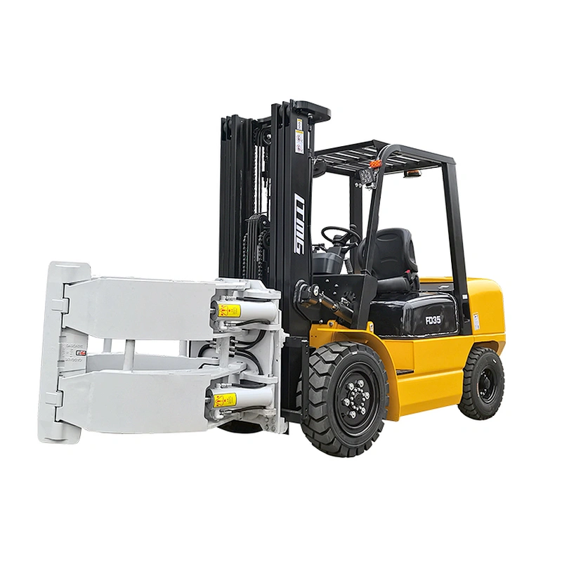LTMG forklift 2 ton 2.5 ton 3 ton 3.5 ton diesel forklift montacargas small fork lift with paper roll clamp