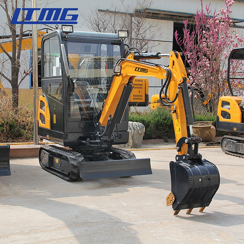 China Brand New LTMG LTE18 1.8t Shandong Household Mulchers Hydraulic Pump Buckets Garden Small Micro Excavator Digger Machine