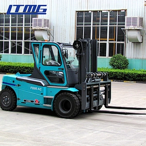 LTMG promotion 6 ton 7 ton 8 ton 10 ton 12 ton electric forklift battery forklifts with cab
