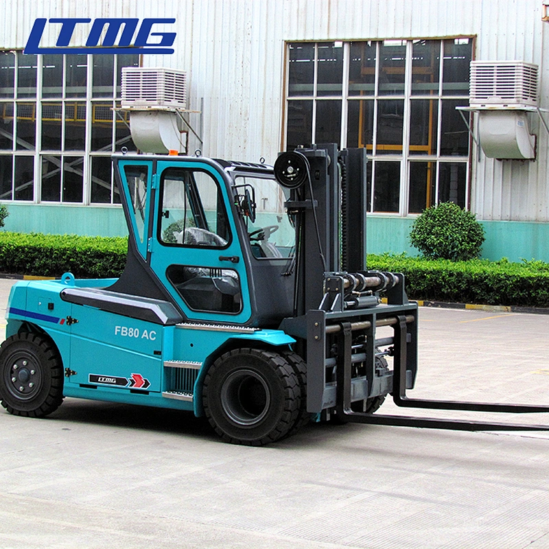 LTMG promotion 6 ton 7 ton 8 ton 10 ton 12 ton electric forklift battery forklifts with cab