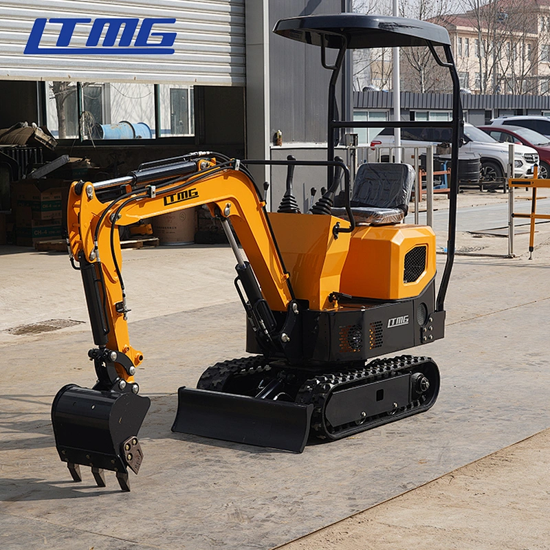 Chinese LTMG 1Ton LTE10 PRO Compact Diggers Farm Competitive Machinery Small Mini Crawler Micro Excavators