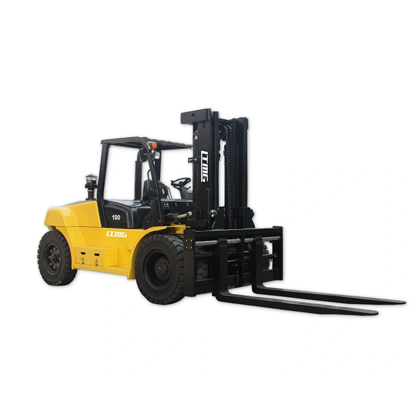 LTMG New large forklifts 10000kg forklift truck 10 ton 12 tonb diesel forklift with cab