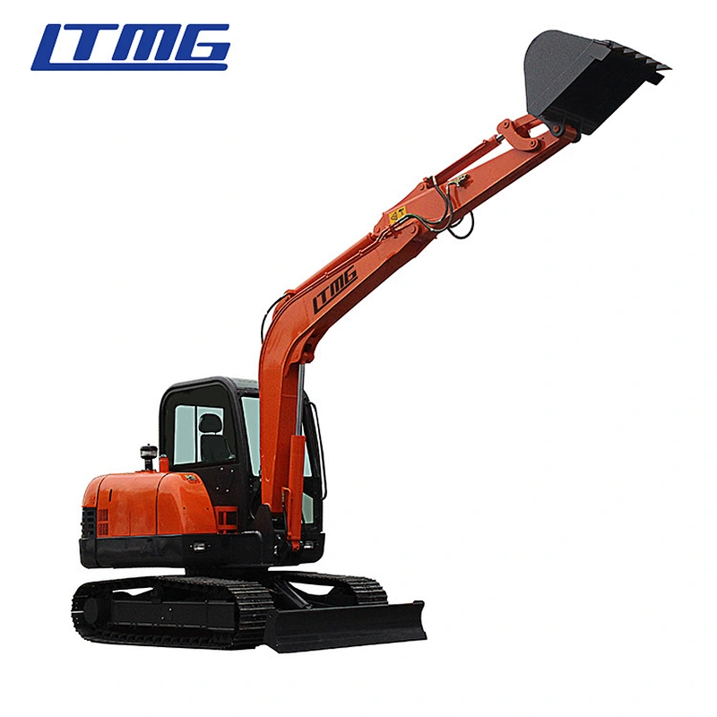 LTMG Brand LTE60 New Engine Small Floating Household Mulcher Household Crawler Excavator Machine for Sale
