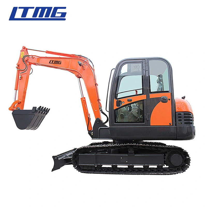 LTMG Brand new LTE60 6 ton Chain Excavator Crawler Earth Digger with Accessories