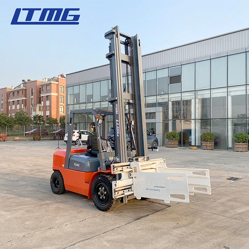 forklift supplier ltmg 6m lift height 3.5ton 4tons diesel forklift with bale clamp