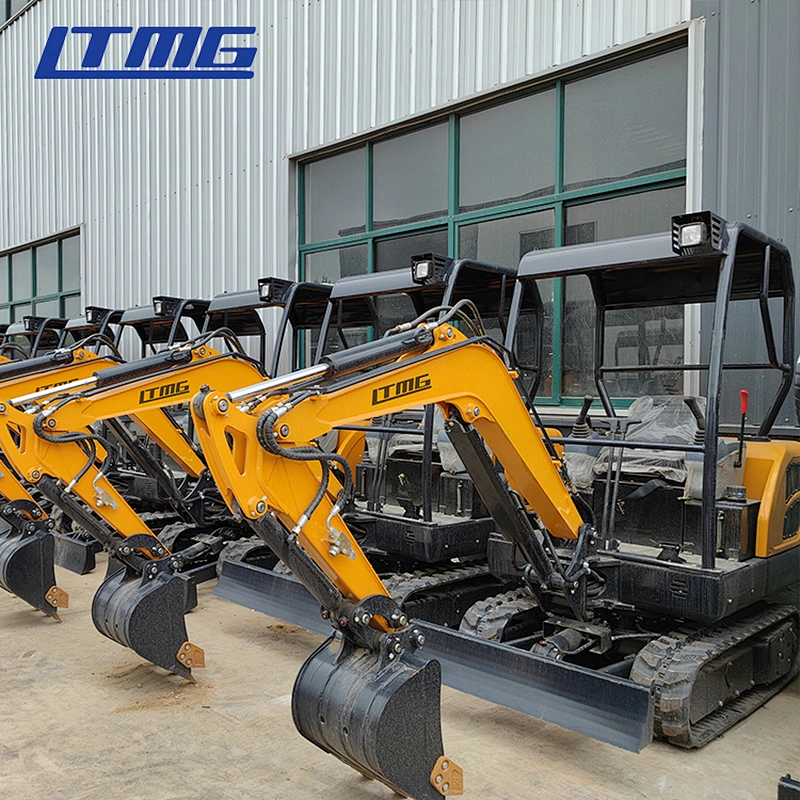 LTMG mini digger track 0.8ton 1 ton mini excavator with swing boom