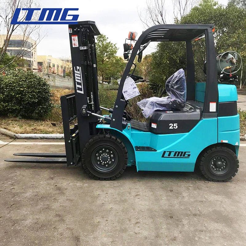 2 ton 2.5 ton gasoline fork lift truck 5000lb EPA approval LPG gas forklift manufacturer