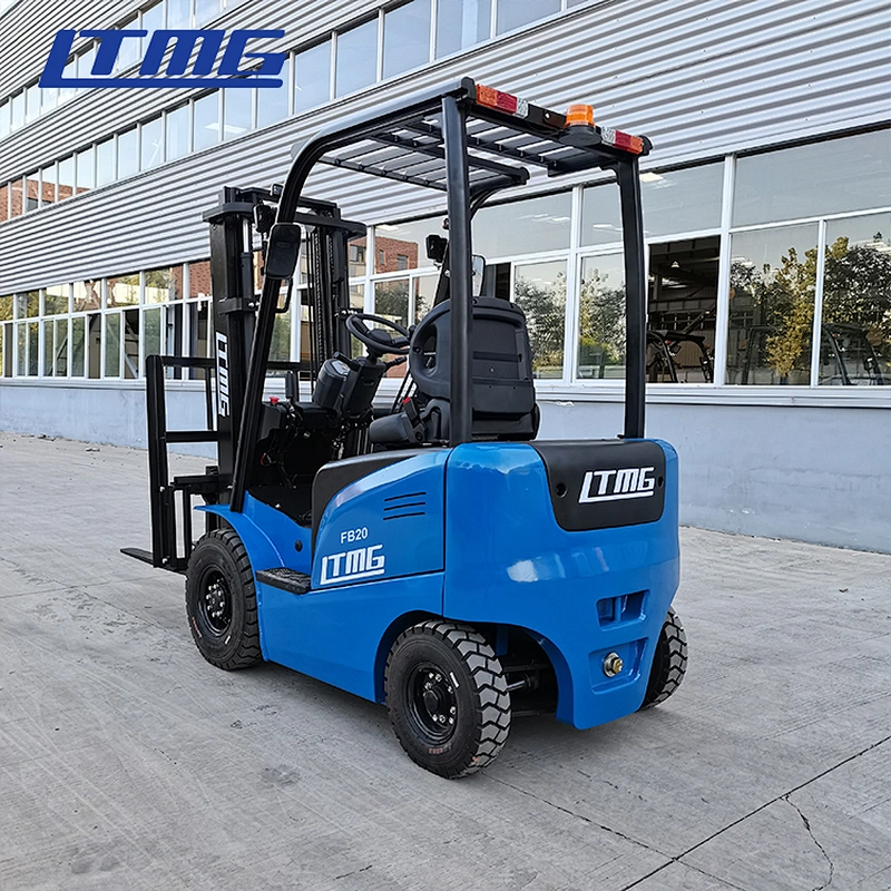 LTMG special 2 ton electric forklift with white solid tires work in cold storage
