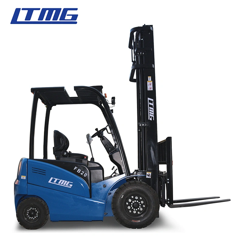 LTMG small mini 2 ton 2000kg electric forklift with 5m mast and side shift