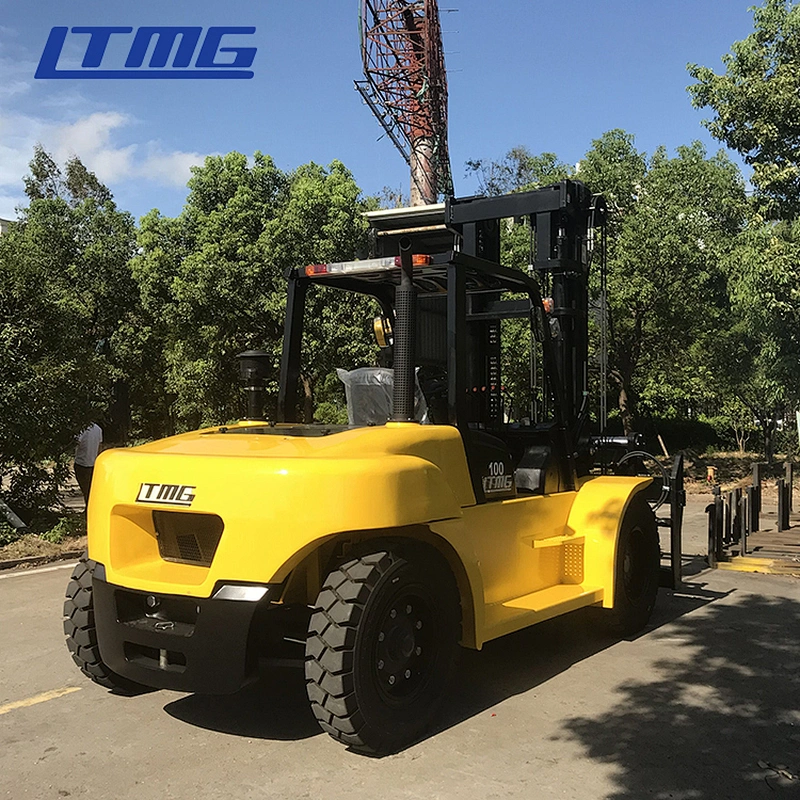LTMG New large forklifts 10000kg forklift truck 10 ton 12 tonb diesel forklift with cab