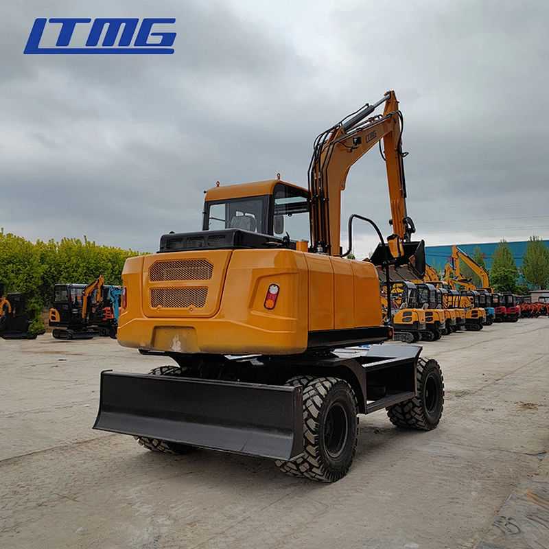 Chinese LTMG LTE65 6500kg Multifunction Engine Diesel Mulcher Household Manual Crawler Excavator with Attachments