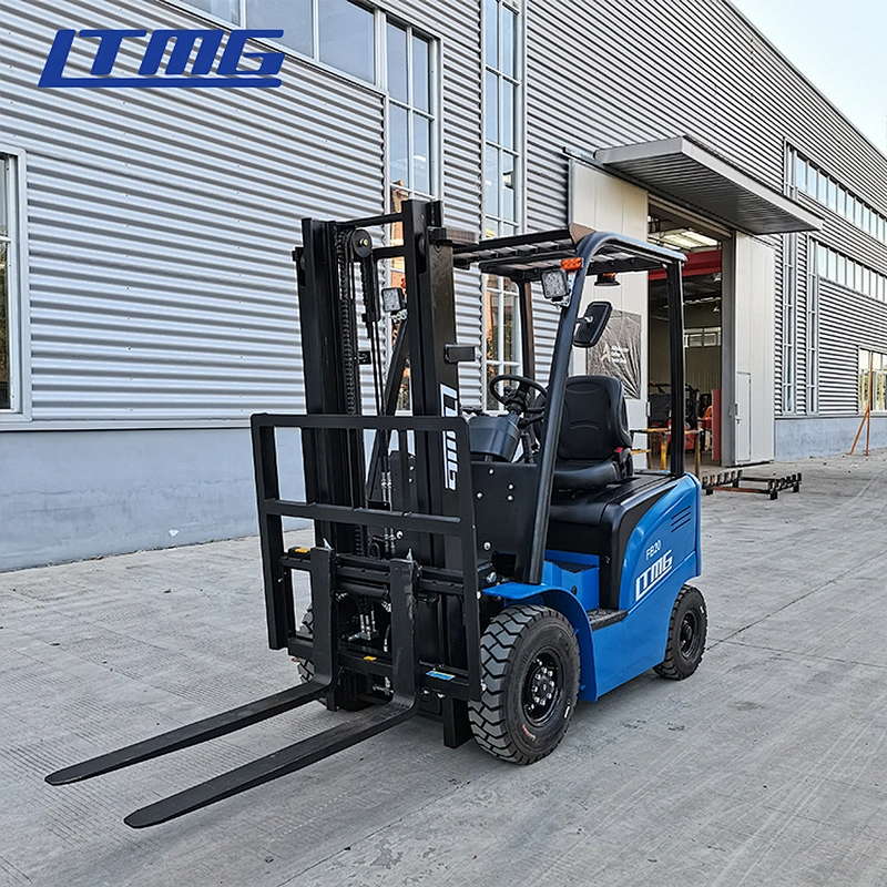 LTMG special 2 ton electric forklift with white solid tires work in cold storage