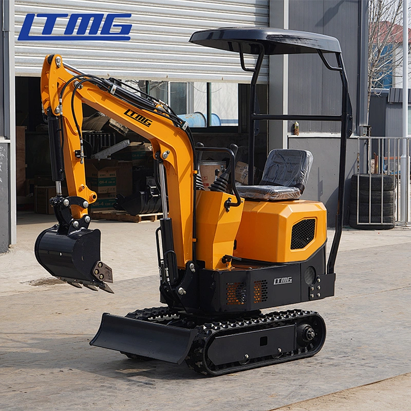 CE Approved LTE10 PRO 1ton Agriculture Machine Mini Digger Crawler Excavator Small Earth-Moving Machine