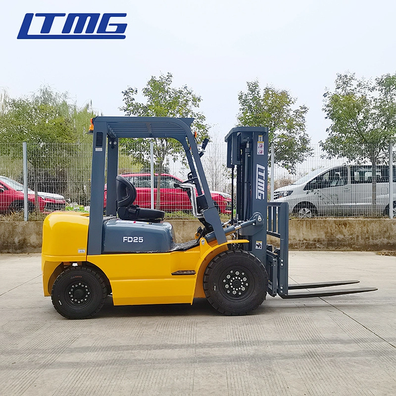 2000kgs 2500kgs Diesel Forklift 2.5ton diesel hydraulic Forklift for sale