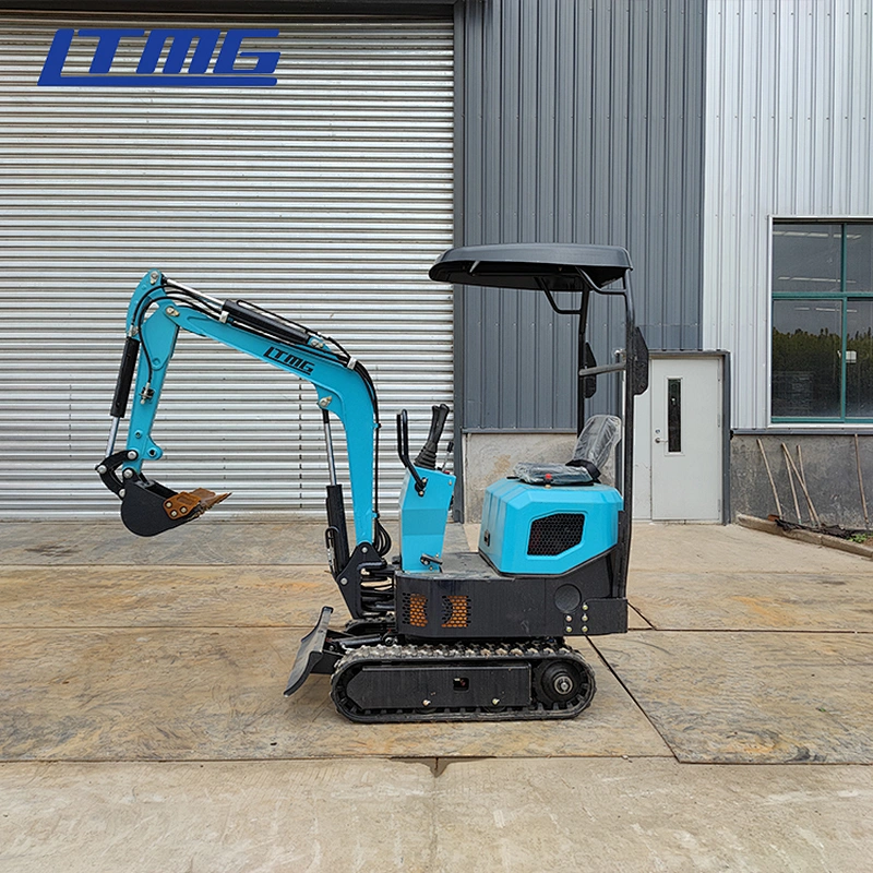 Mini digger LTMG 0.8 ton 1 ton steel chain excavator 800kg 1000kg Mini excavator