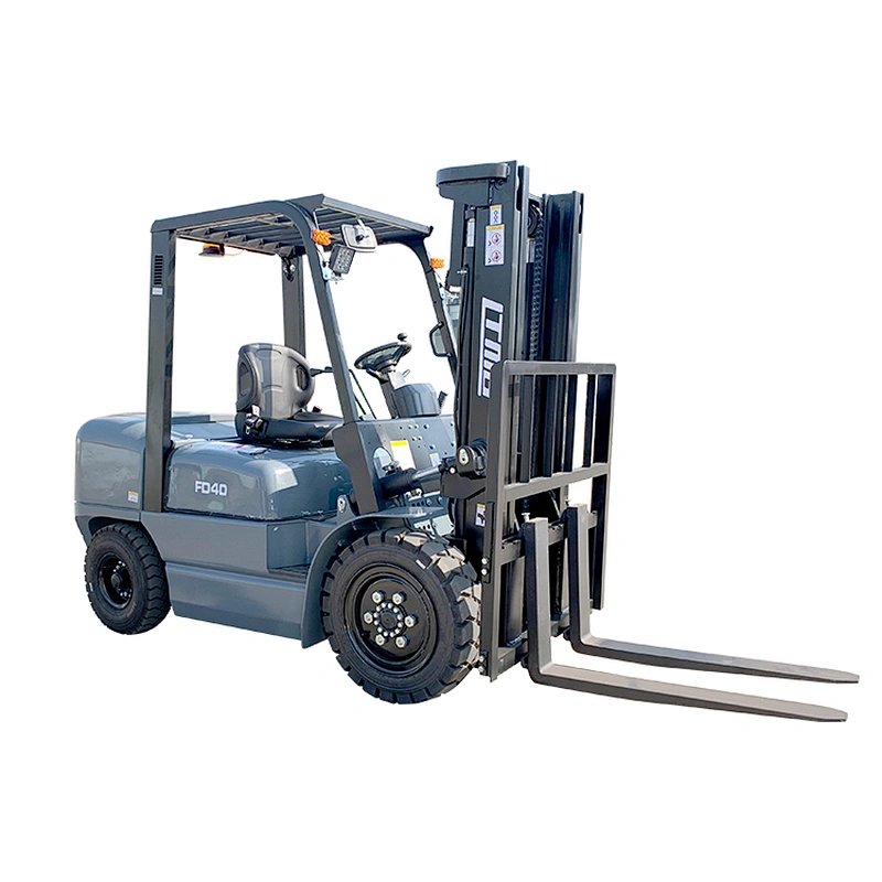 japanese engine 4t diesel forklift 4tons material handling fork lift truck with lateral