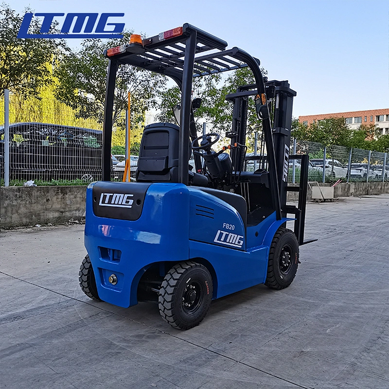 LTMG special 2 ton electric forklift with white solid tires work in cold storage
