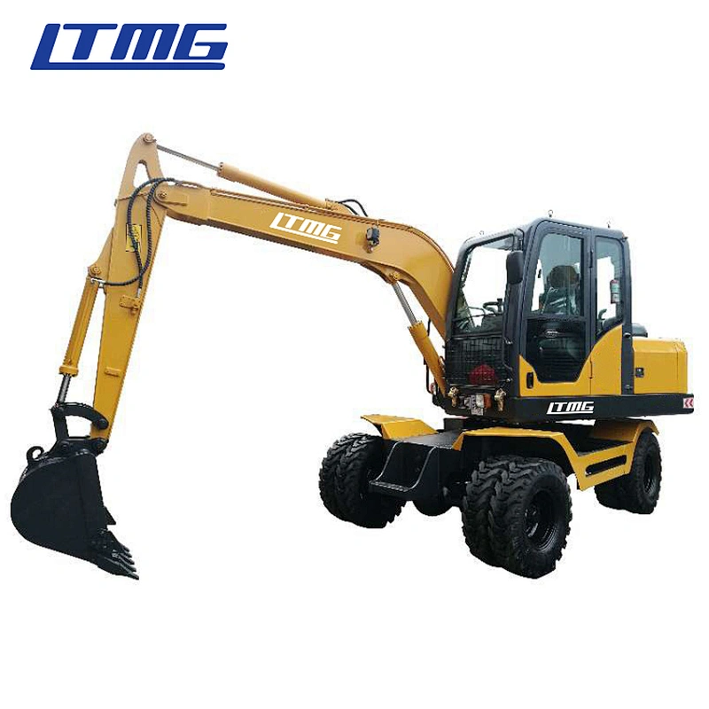 LTMG Construction machines 8t 8 ton 8 tonne Hydraulic Wheel Excavator For Sale