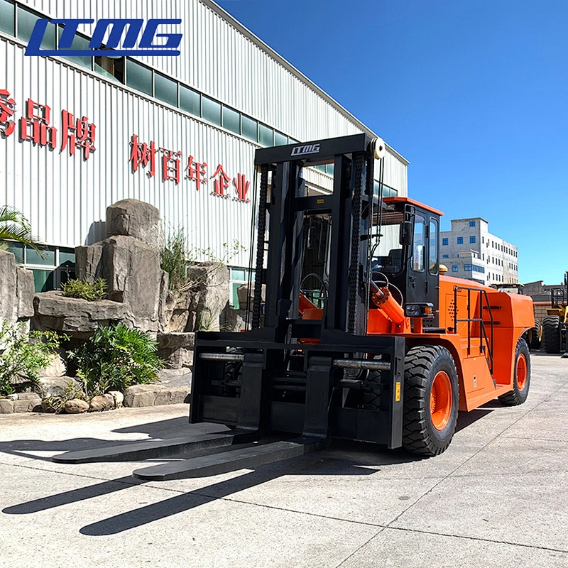 joystick controller big tonnes 30 ton diesel forklift with enclosed A/C Cab