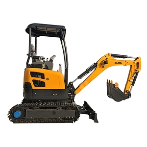 Qingdao LTE20 New CE EPA 2 Ton Agricultural Excavation Equipment Mulcher Micro Manual Small Machine Excavator Mini Digger
