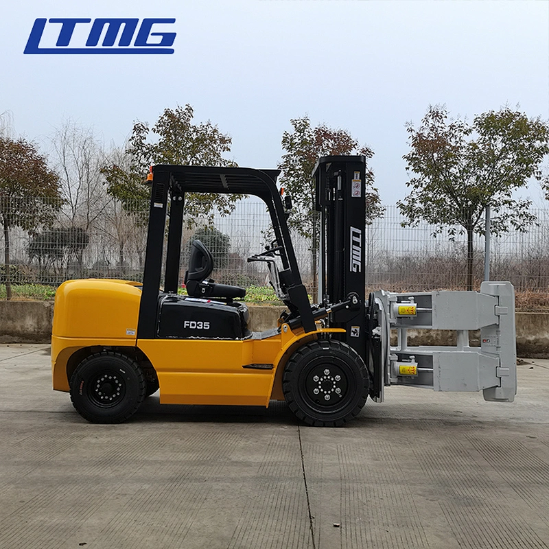LTMG forklift 2 ton 2.5 ton 3 ton 3.5 ton diesel forklift montacargas small fork lift with paper roll clamp