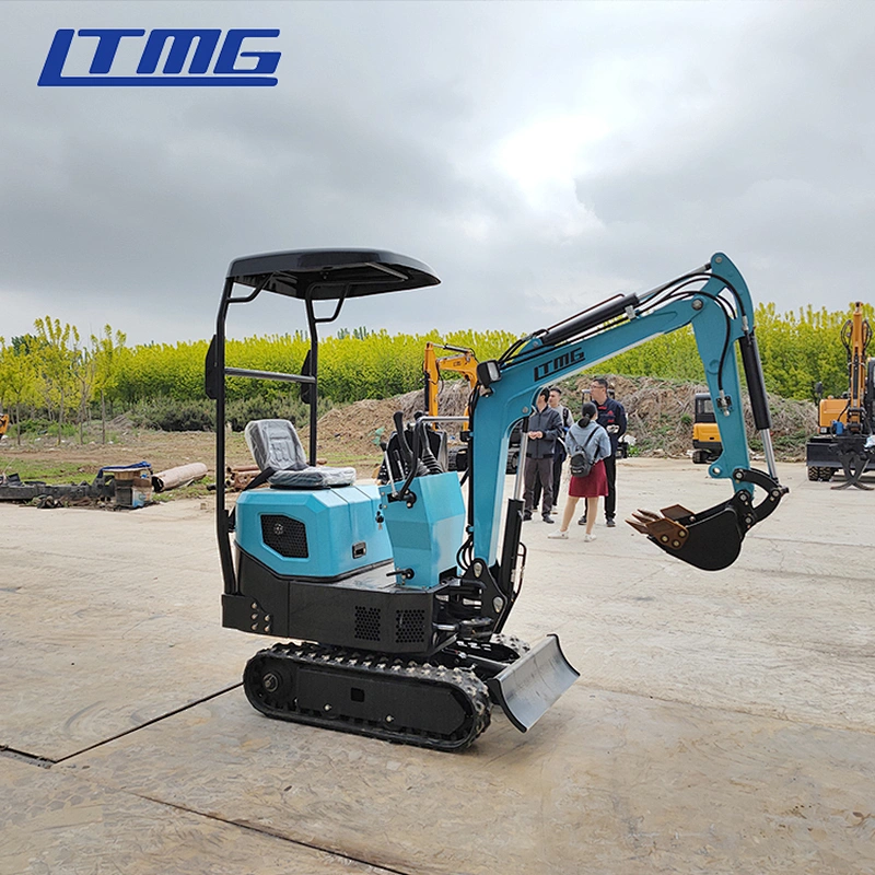 China New LTMG LTE08 800kg EPA Hydraulic Pump Farm Gargen Small Shovel Mini Excavator Machine for Sale